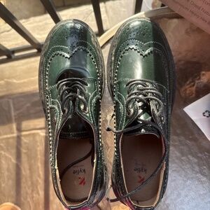 Dark Green New shoes oxford/brogue style